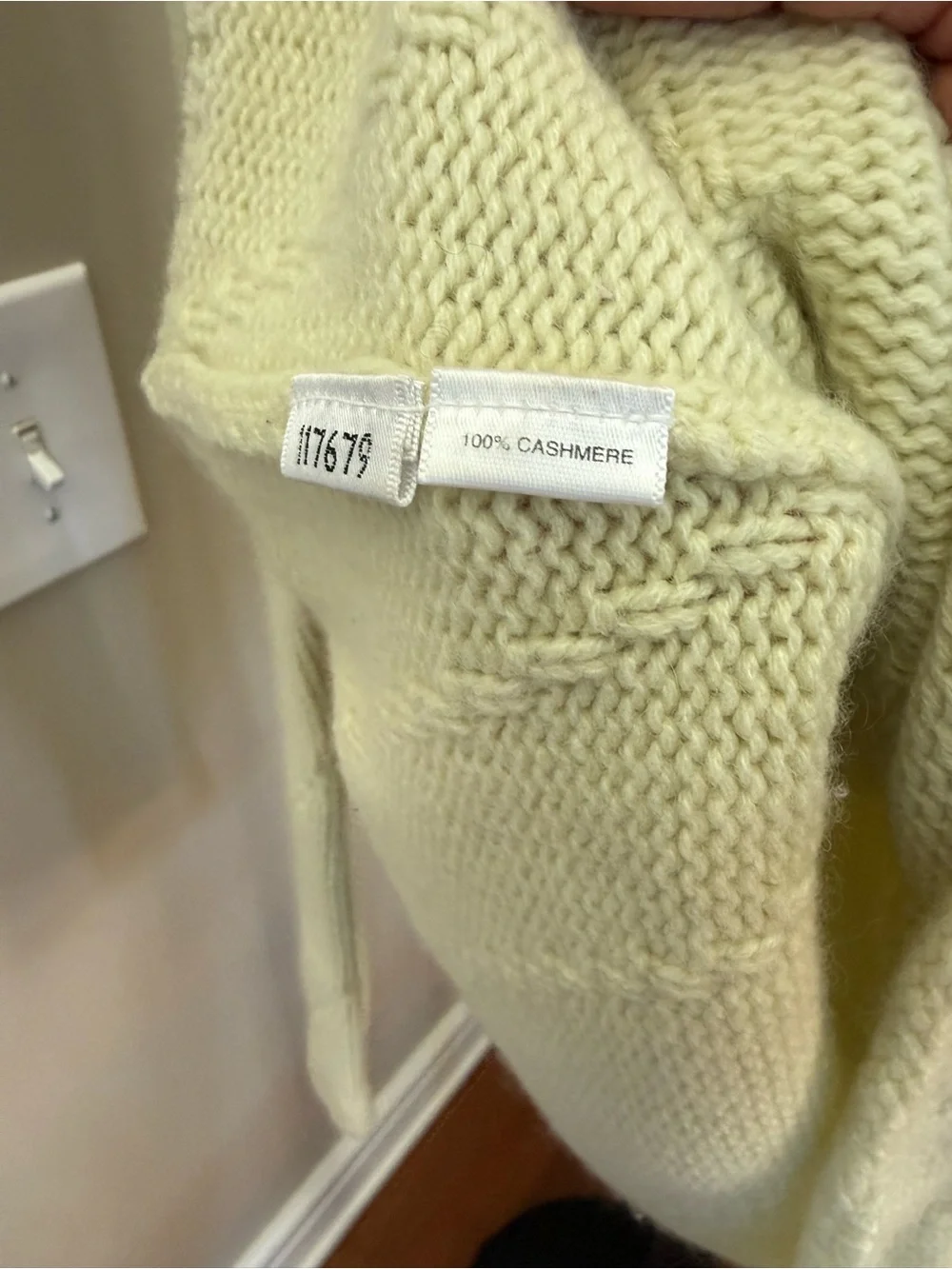 Ann Taylor Pale Yellow Cashmere Boatneck Knit Sweater